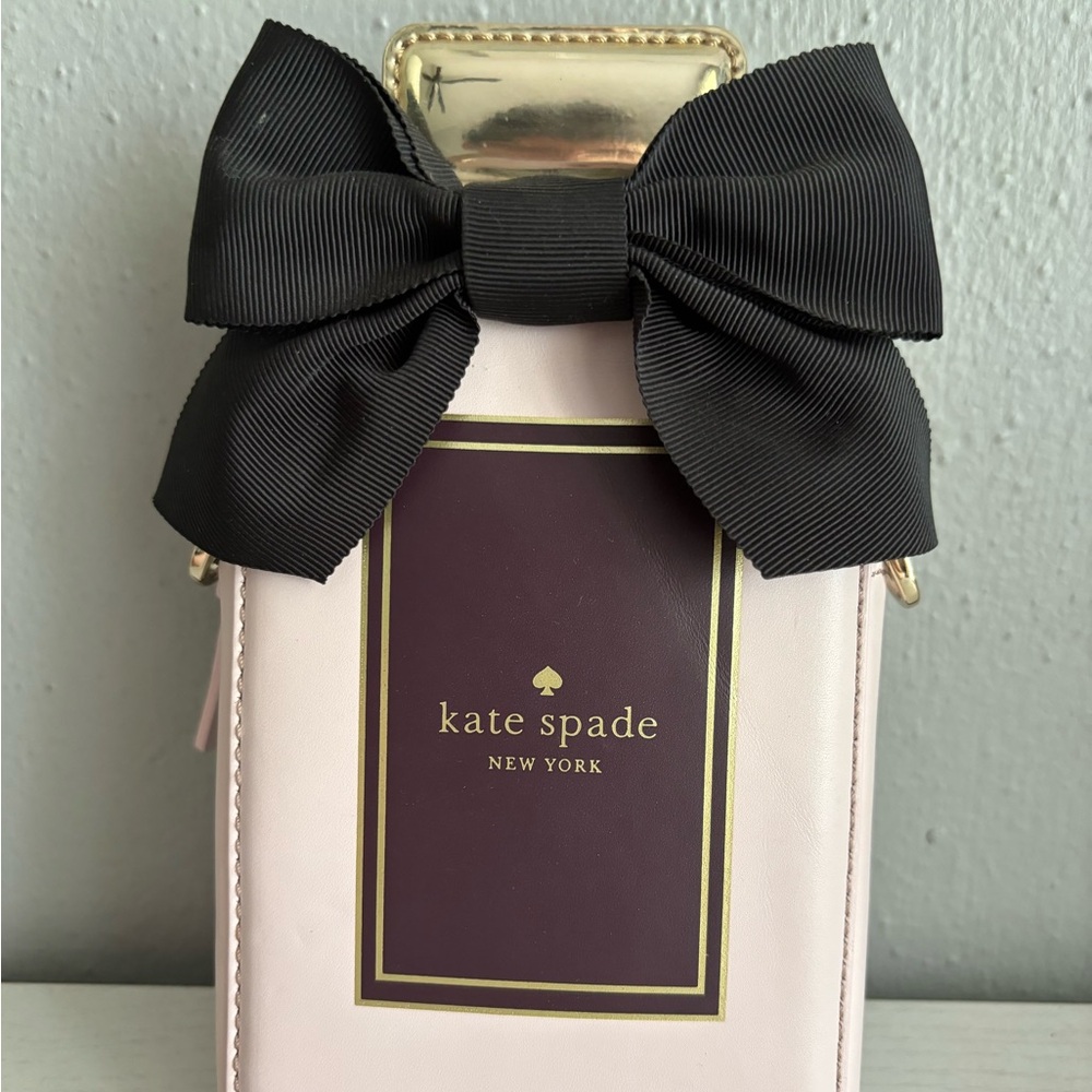 ✨SOLD✨kate spade pink leather perfume bottle crossbody purse